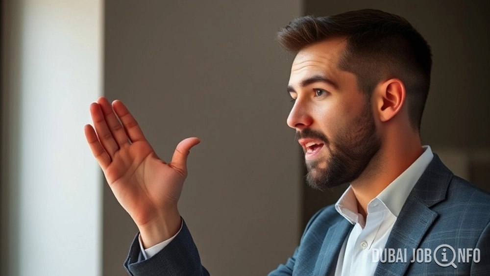 Confident Hand Gestures Body Language Tips for UAE Job Interviews